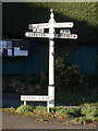 Direction Sign - Signpost by the A56, Warrington Road, Mickle Trafford parish