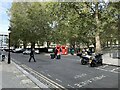 Students arriving at Princes Gardens