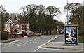 Bus stop and shelter on Limekiln Lane