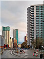 SP0686 : Three towers in Birmingham by Roger  D Kidd