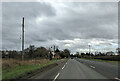 A bus stop on the A38 at Putloe