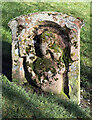 A symbolic gravestone at St Mary’s Kirkyard, Hawick