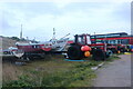 Boats by Caister beach