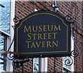 Sign for the Museum Street Tavern