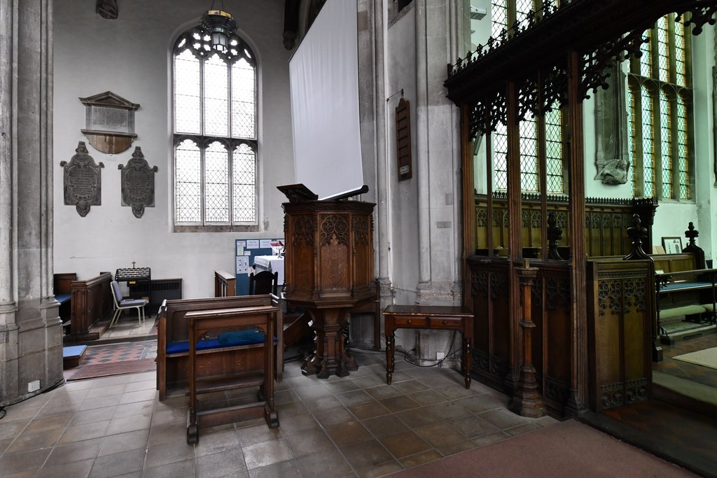 Burwell, St. Mary's Church: Pulpit and... © Michael Garlick cc-by-sa/2. ...