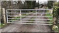 Gateway for track giving access to railway at Barugh Bridge