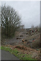 Waste land seen from Foss Islands Cycle Path, York