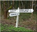 Fingerpost on The Street, Allerthorpe Common