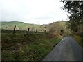 Morning view on a lane above Carno