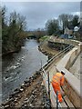 SE2336 : Completing flood defences, River Aire, Newlay by Rich Tea