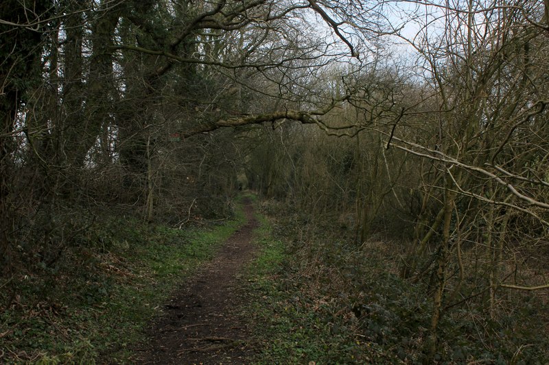 Footpath beside the Dewatered Lancaster... © Chris Heaton cc-by-sa/2.0 ...