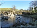 SE0261 : The River Wharfe, Loup Scar by Adrian Taylor