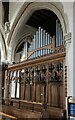 SU2199 : Organ, St Lawrence church, Lechlade by Julian P Guffogg