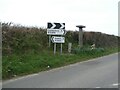 SX0777 : New and old signs by junction of B3266 and road to Michaelstow House by David Smith