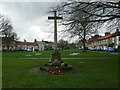 SE2397 : War memorial and Low Green, Catterick by Jonathan Thacker