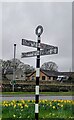 NU2311 : Direction Sign  Signpost on the A1068 at Hipsburn by S Green