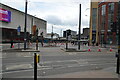 West Midlands Metro Eastside extension under construction