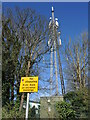 Mast of Teignmouth police station