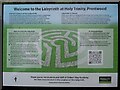 SU8799 : Information Board at the Labyrinth, Holy Trinity Church by David Hillas