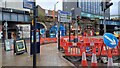 Roadworks at junction of Mill Hill and Bishopgate Street