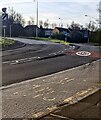 Towards a bend in Turnpike Road, Cwmbran