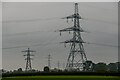 Oldbury-on-Severn : Grassy Field & Pylons