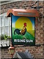Sign for the Rising Sun, Tarporley