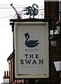 Sign for the Swan Hotel, Tarporley