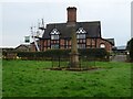 War Memorial and cottages, Tiverton