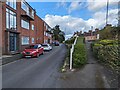 Looking up Drawwell Street towards Belle Vue Road