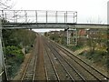 Railway lines approaching Doncaster from Sheffield