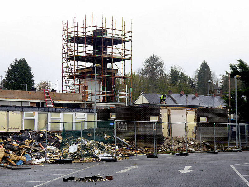 Demolition, Omagh Health Centre (rear... © Kenneth Allen cc-by-sa/2.0 ...