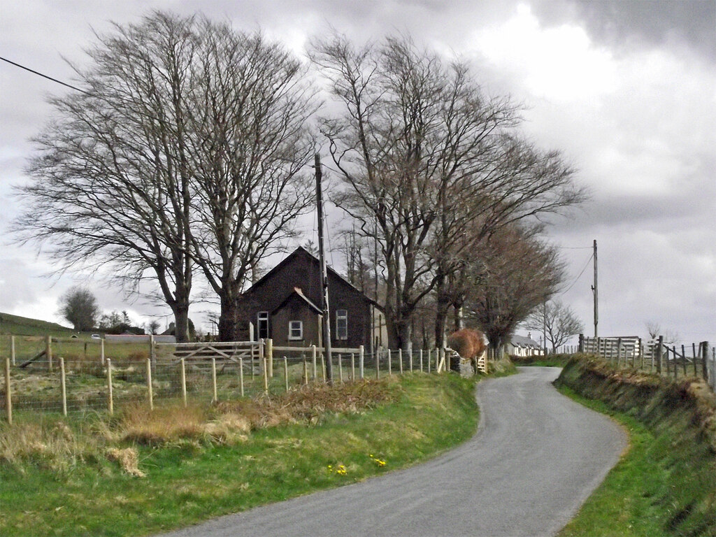 Lane east of Ffair Rhos in Ceredigion © Roger D Kidd cc-by-sa/2.0 ...