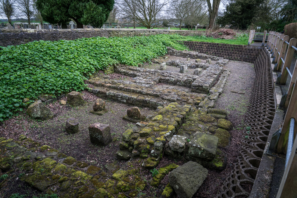 Roman Remains, Granarie Buildings from... © Brian Deegan cc-by-sa/2.0 ...