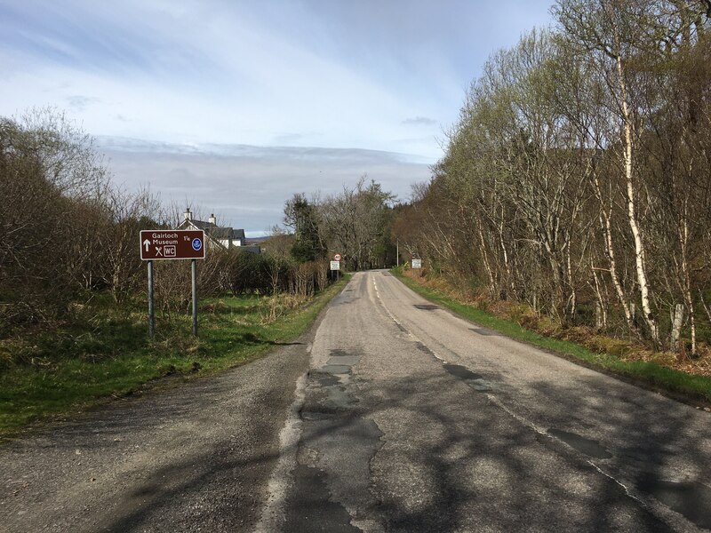 A832 entering Gairloch © Steven Brown cc-by-sa/2.0 :: Geograph Britain ...