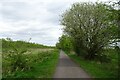 Cycle path passing Rothwell Interchange industrial park