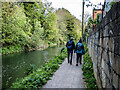 Walking beside the canal