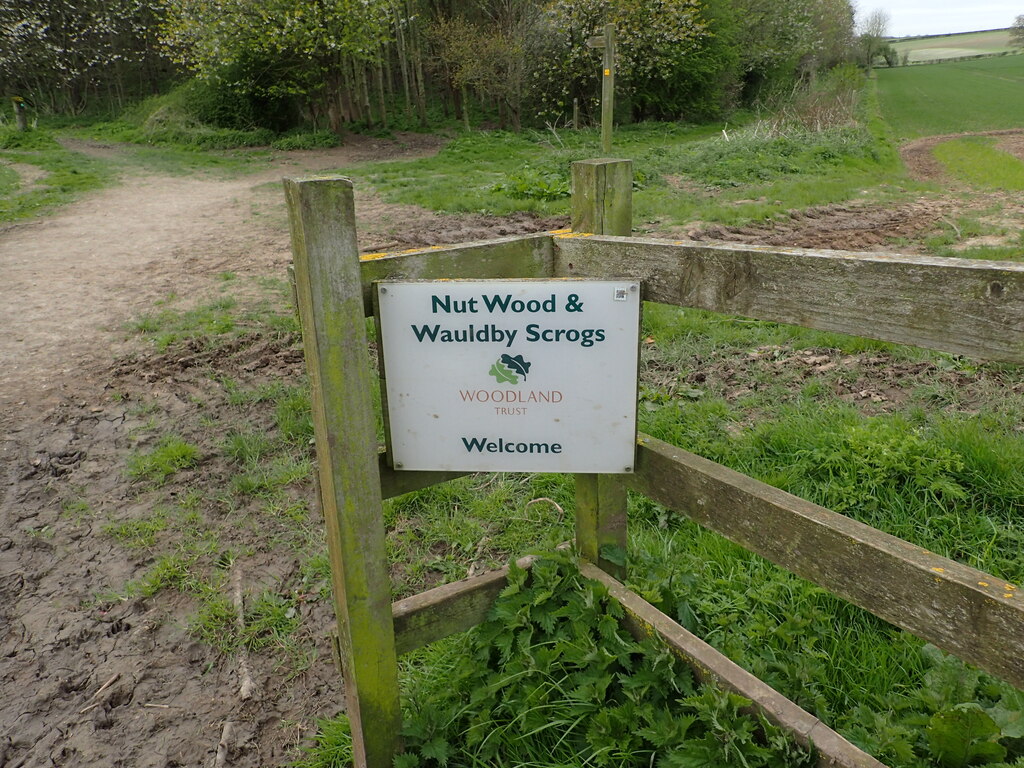 Entrance to Nut Wood and Wauldby Scrogs © Marathon cc-by-sa/2.0 ...