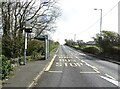 Bus stop and shelter on Ffordd Caergybi (Holyhead Road), Caergeiliog