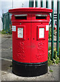 Double aperture Elizabeth II postbox on Maesdu Road, Llandudno