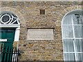 Plaque on houses in Myddelton Square