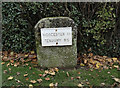 Old Milestone, B4204, The Village, Clifton Upon Teme