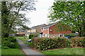 Footpath and housing in Perton, Staffordshire