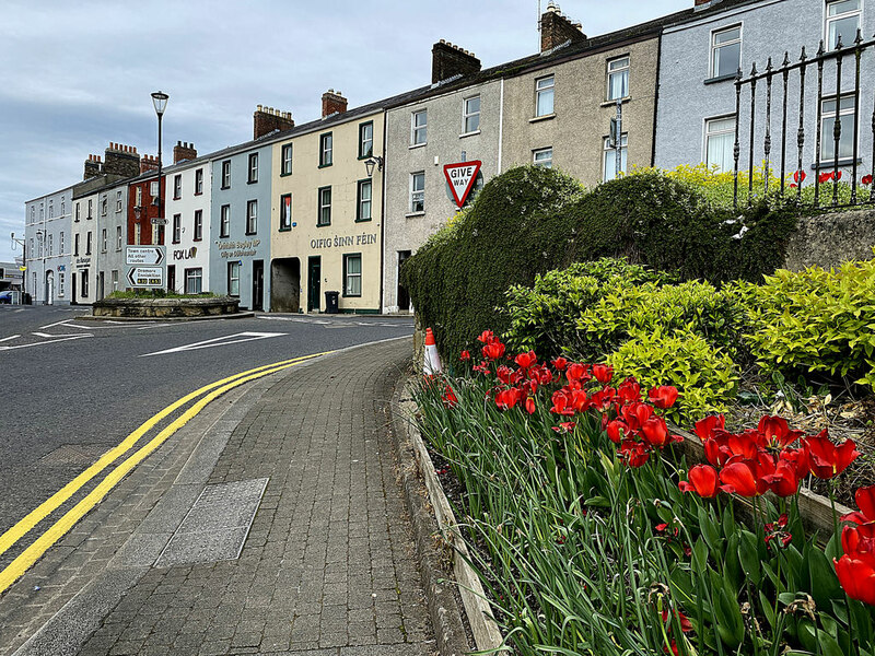 Tulip display along John Street, Omagh © Kenneth Allen cc-by-sa/2.0 ...