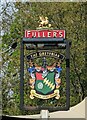 Inn sign at the Greyfriar pub in Chawton