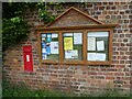 Noticeboard in Plealey village