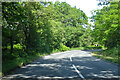 Bend on B3032, Guildford Road, Bullswater Common