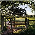 Gate on Coventry Way by The Byre, Berkswell