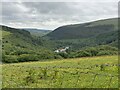 Across farmland towards Efail Fach