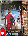 Sign for the Station public house, Didsbury